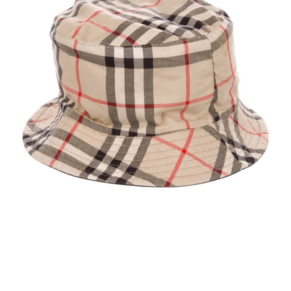 Burberry Beige Check Bucket Hat - Picture 3 of 3